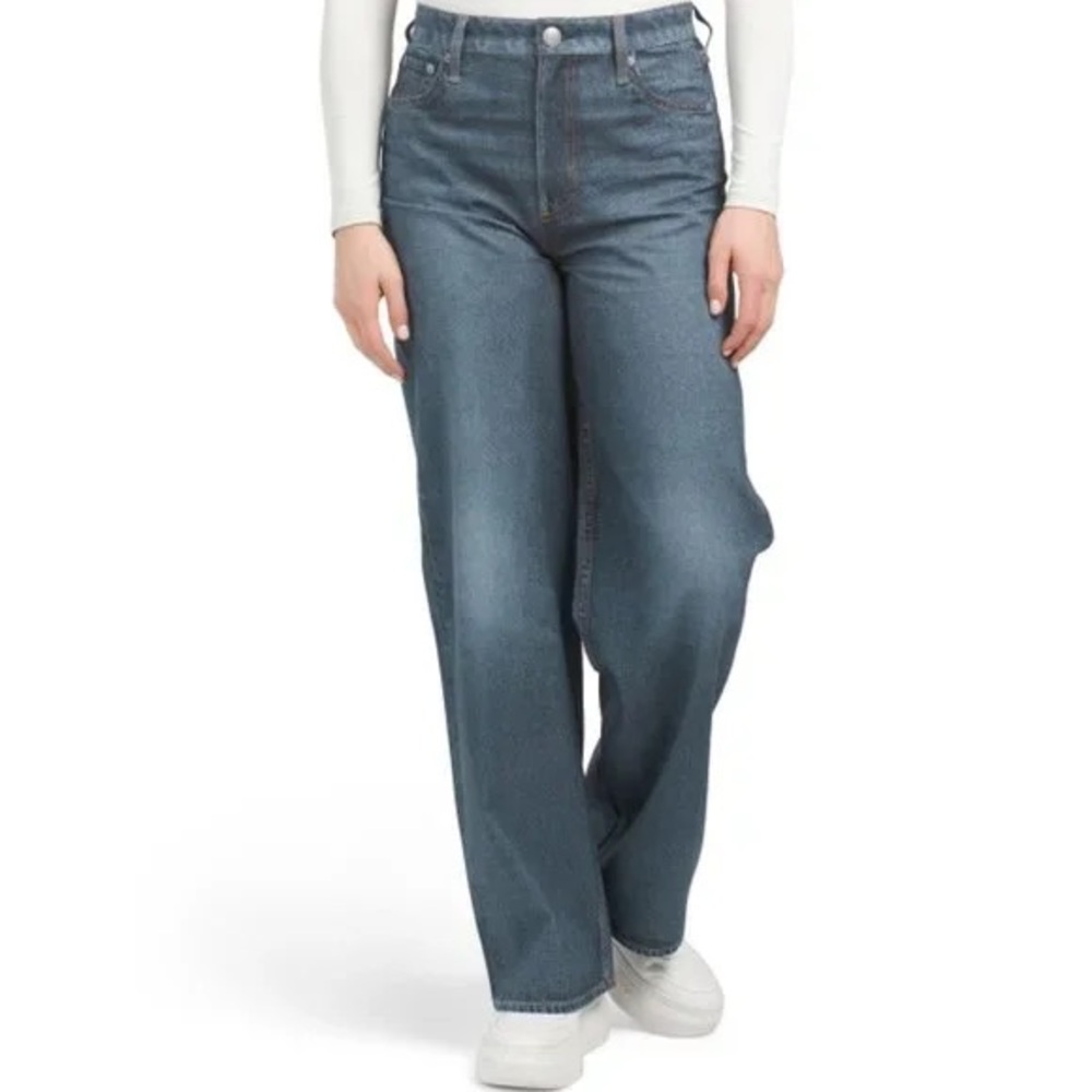 NWT rag & bone Stretch Miramar Wide Leg Pant Mel Digital Jeans size $275